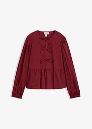 Blouse met lussen, bonprix