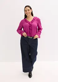 Blouse met volants, bonprix