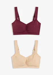 Bh zonder beugels met biologisch katoen (set van 2), bonprix
