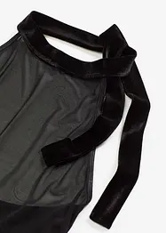 Halterjurk met fluweel, bonprix