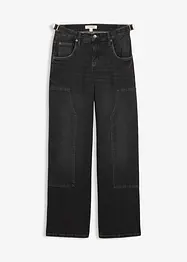 Wide leg jeans, mid waist, bonprix