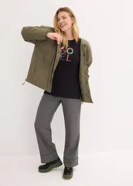 Longsleeve van viscose met kerstmotief, bonprix