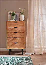 Transparant gordijn in linnen look (1 stuk), bonprix