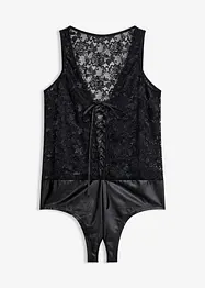 Body ouvert in wetlook, bonprix