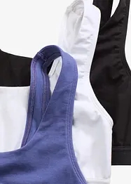 Bralette met biologisch katoen (set van 3), bonprix