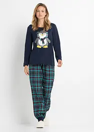 Pyjama met flanellen broek, bonprix