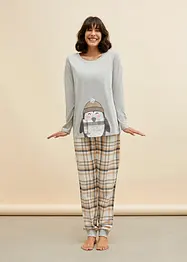 Pyjama met flanellen broek, bonprix