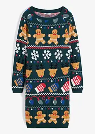 Gebreide jurk met kerstmotieven, bonprix