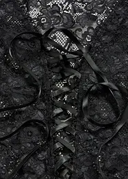 Body ouvert in wetlook, bonprix