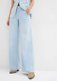 Wide leg jeans, high waist, super soft, bonprix
