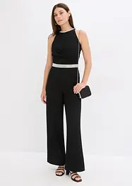 Jumpsuit van gestructureerde crèpe, bonprix