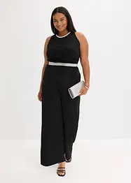Jumpsuit van gestructureerde crèpe, bonprix