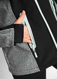 Softshell jas met reflecterende details, waterafstotend, bonprix