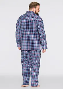 Flanellen pyjama met lange mouwen en knoopsluiting, bonprix