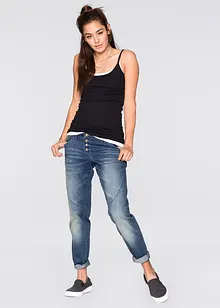 Spaghetti top van katoen (set van 2), bonprix