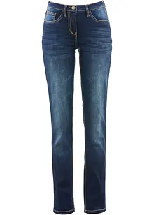 Mid waist stretch jeans, straight, bonprix