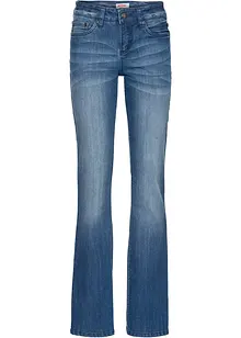 Mid waist stretch jeans, bootcut, bonprix