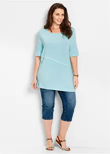Mid waist stretch jeans, straight, bonprix