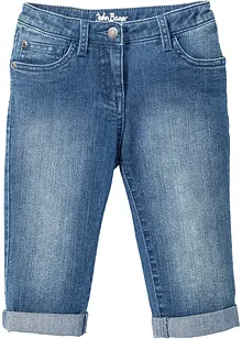 Meisjes capri jeans met omslag, bonprix