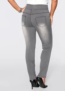 Straight jeans mid waist, super stretch met comfortband, bonprix