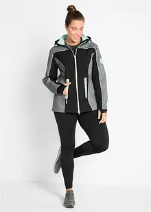 Softshell jas met reflecterende details, waterafstotend, bonprix