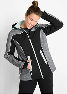 Softshell jas met reflecterende details, waterafstotend, bonprix