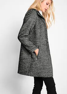 Korte coat voor tussenseizoen in wollen look, bonprix