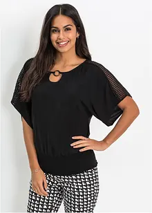 Blouse met kant, bonprix