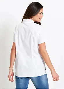 Popeline blouse met korte mouwen, bonprix