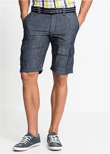 Chambray cargo bermuda loose fit, bonprix