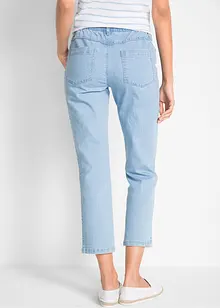 Mid waist jeans met comfortband, straight (set van 2), bonprix