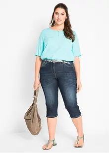 Mid waist stretch jeans, straight, bonprix