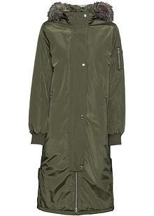 Lange outdoor jas met een afneembare capuchon en Lange outdoor jas met een afneembare capuchon en