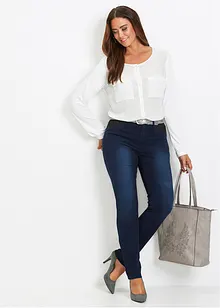 Slim jeans mid waist met comfortband, bonprix