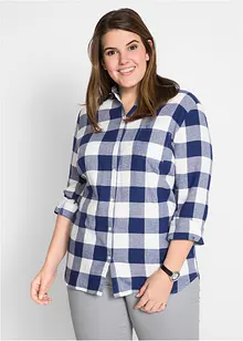 Flanellen blouse, lange mouw, bonprix