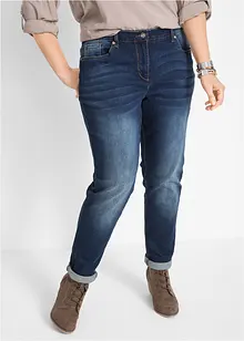 Stretch boyfriend jeans, mid waist, bonprix