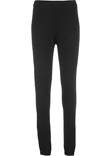 Geribde thermo legging met geribde band, bonprix