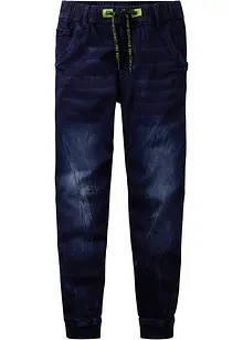 Jongens jogging jeans met elastische band, slim fit, bonprix