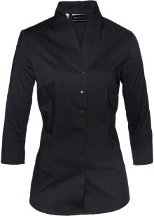 wenselijk Goed opgeleid Onbelangrijk Comfortabele blouse met oprolbare mouwen en zachte viscose - zwart