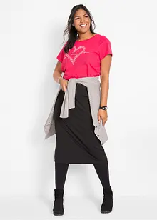 Katoenen shirt met hart van biologisch katoen, bonprix