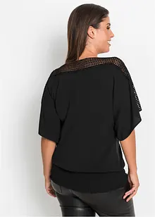 Blouse met kant, bonprix