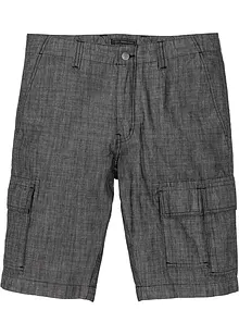 Chambray cargo bermuda loose fit, bonprix