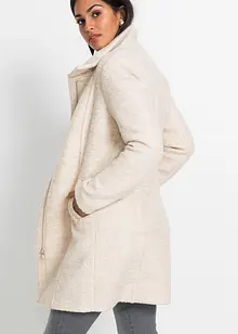 Korte coat van bouclé, bonprix