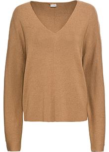 Volumineuze oversized gebreide trui met geribde details Volumineuze oversized gebreide trui met geribde details