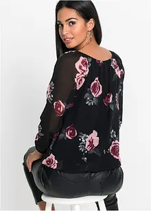 Blouse met tunnelkoordje, bonprix