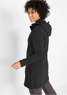 Lange softshell jas, waterafstotend, bonprix