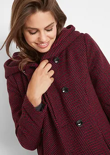 Korte coat met wol, bonprix