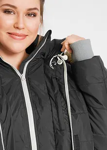 Lange outdoor jas in 2-in-1 look, doorgestikt, waterafstotend, bonprix