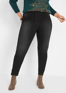 High waist thermo jegging van licht en elastisch materiaal met comfortband, bonprix