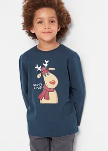 Jongens longsleeve met kerstprint van biologisch katoen, bpc bonprix collection